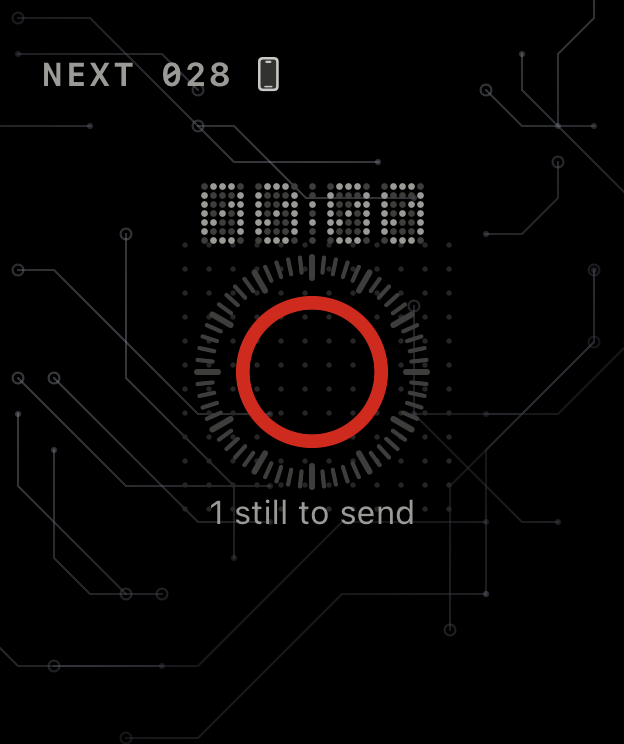 Konote on Apple Watch, ready to record